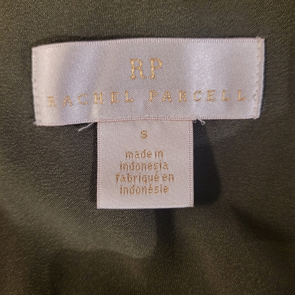 Rachel Parcell Olive Button Down Size S - Picture 4 of 7